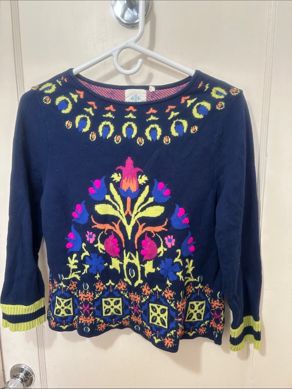 Vibrant Anthropologie sweater